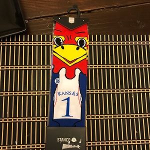 University of Kansas Stance Socks. Two sizes avai